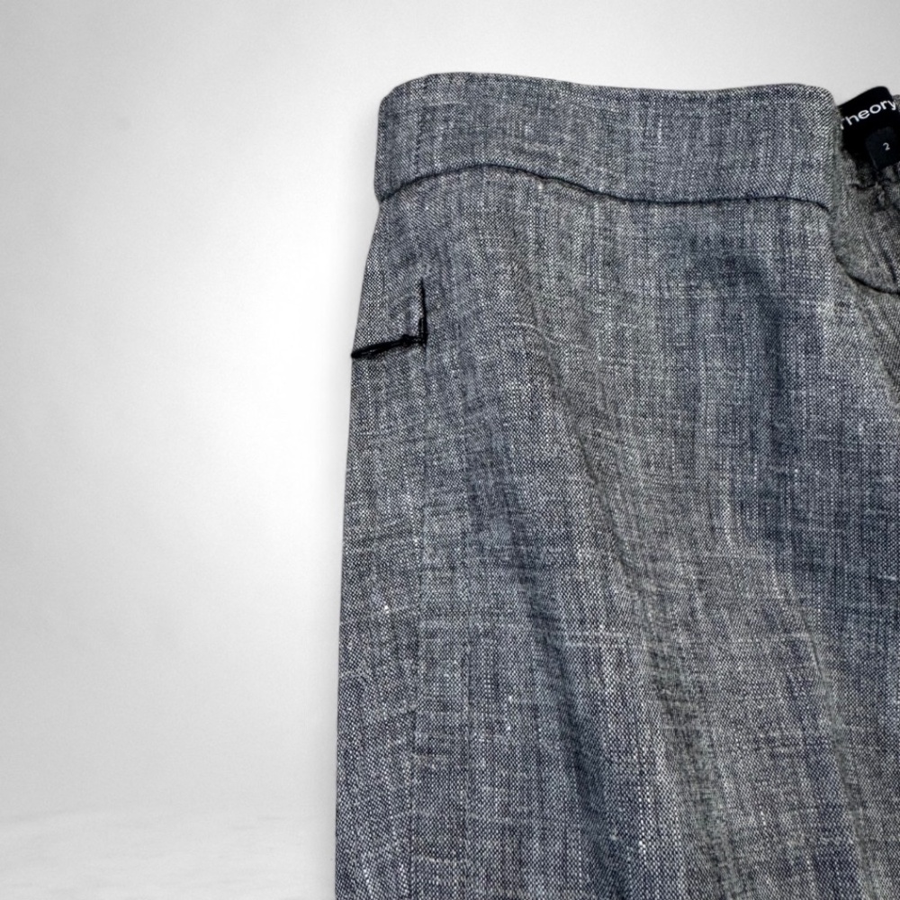 Theory Basic Pull On Pant Sharkskin Crunch - image 3
